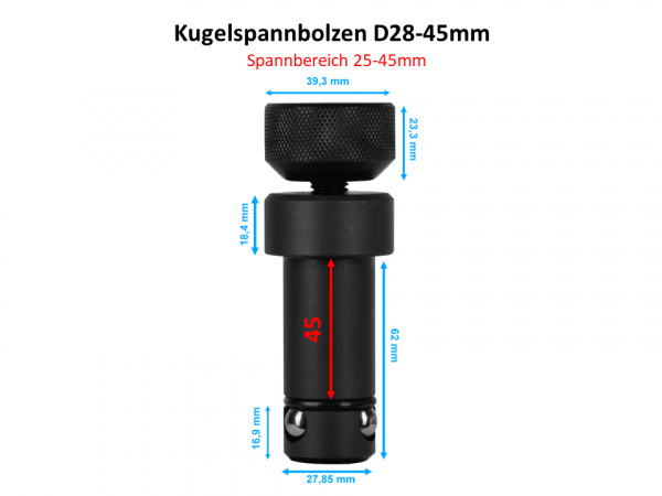 Kugelspannbolzen D28-45mm